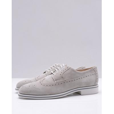 light grey suede leisure shoes